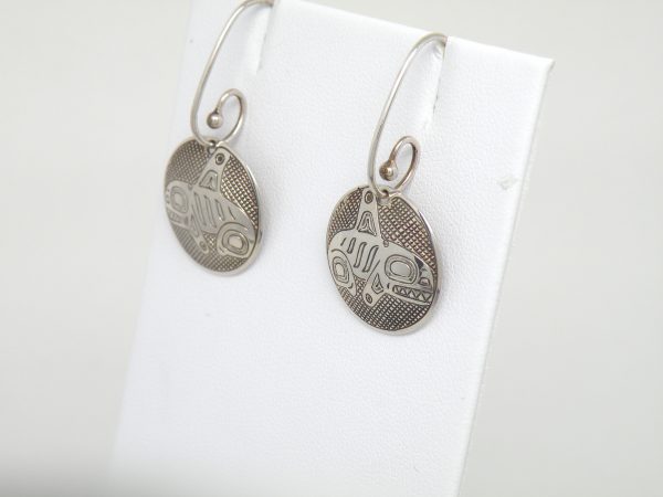 Jenny Lyn Silver Eagle Round Earrings - Image 4