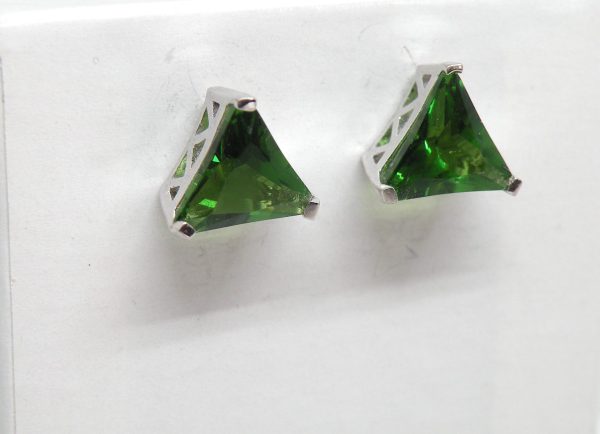 Triangle Earrings, new version, Post mounting.